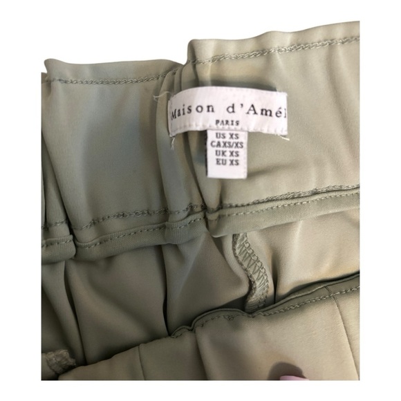maison d amélie women’s pastel green draw string trousers size XS - Picture 2 of 5